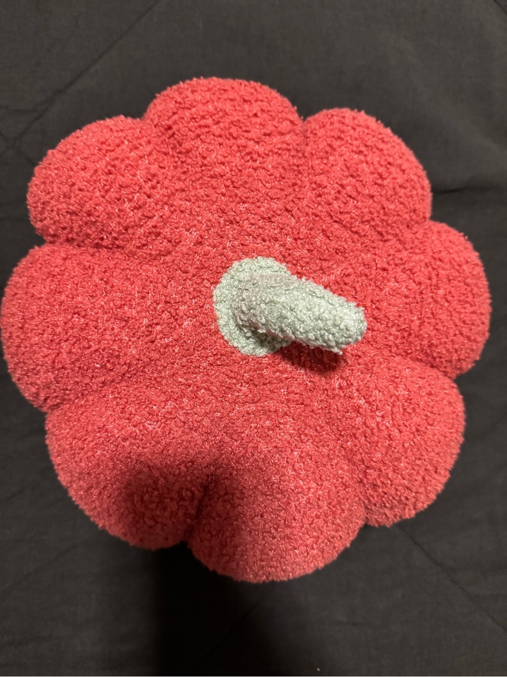 Plush Orange Pumpkin Throw Pillow